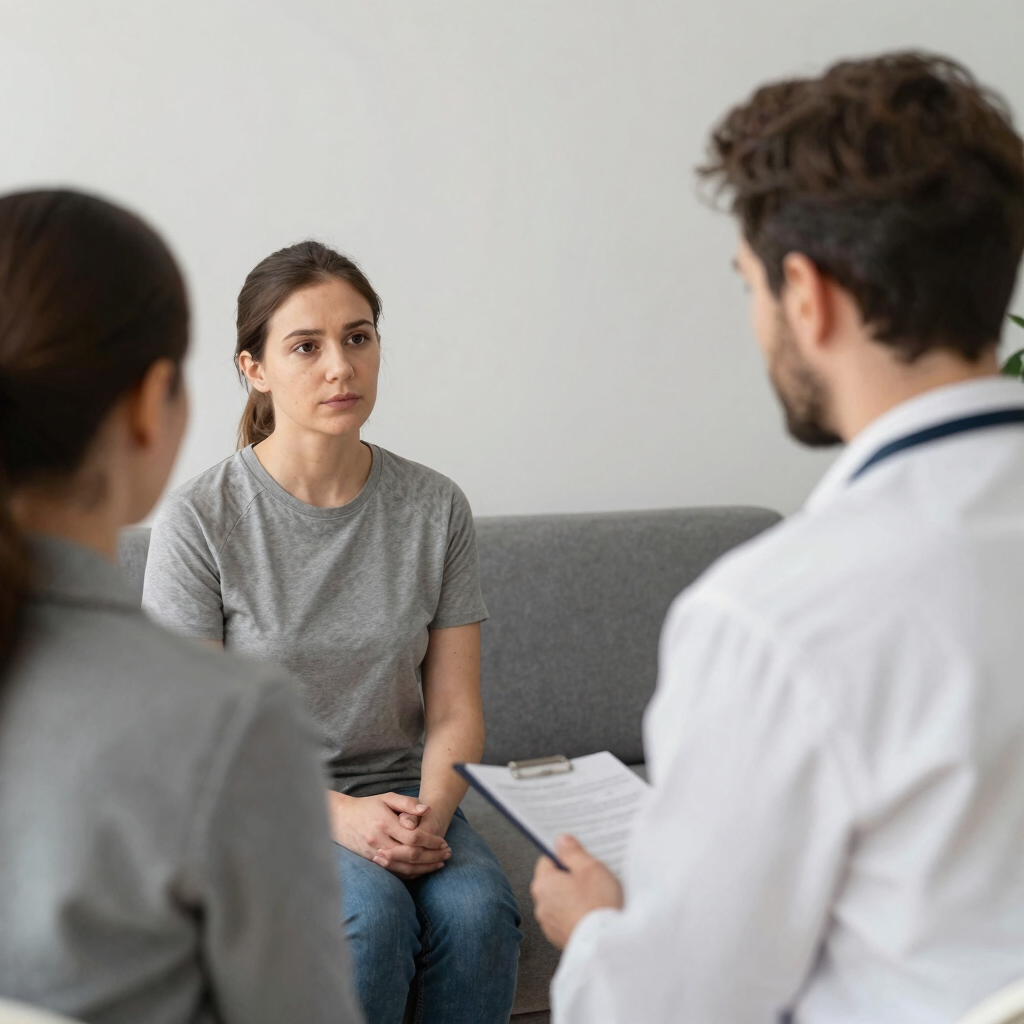 Coach en séance d'écoute active avec une cliente